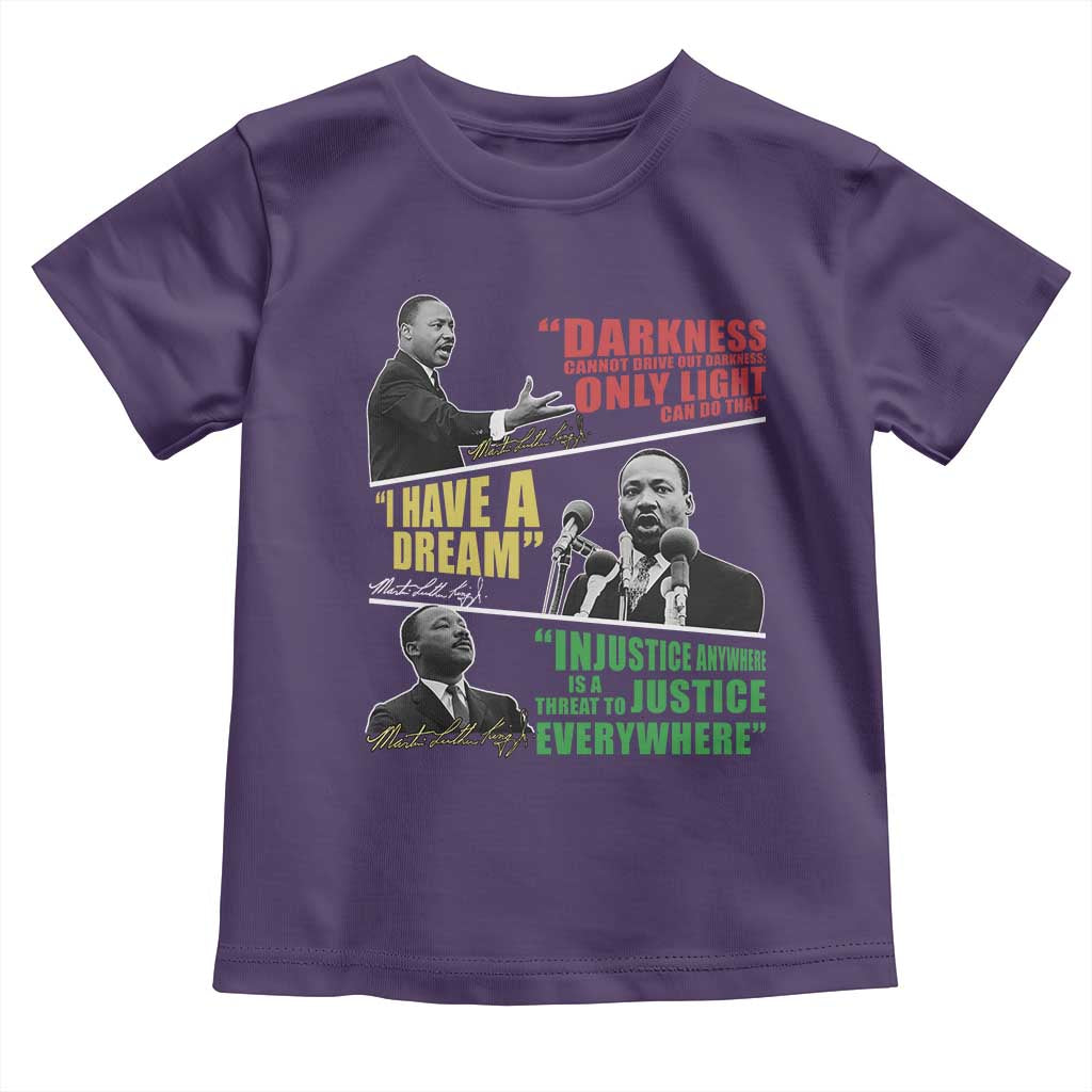 Martin Luther King Jr MLK Quotes Black History Leaders Toddler T Shirt