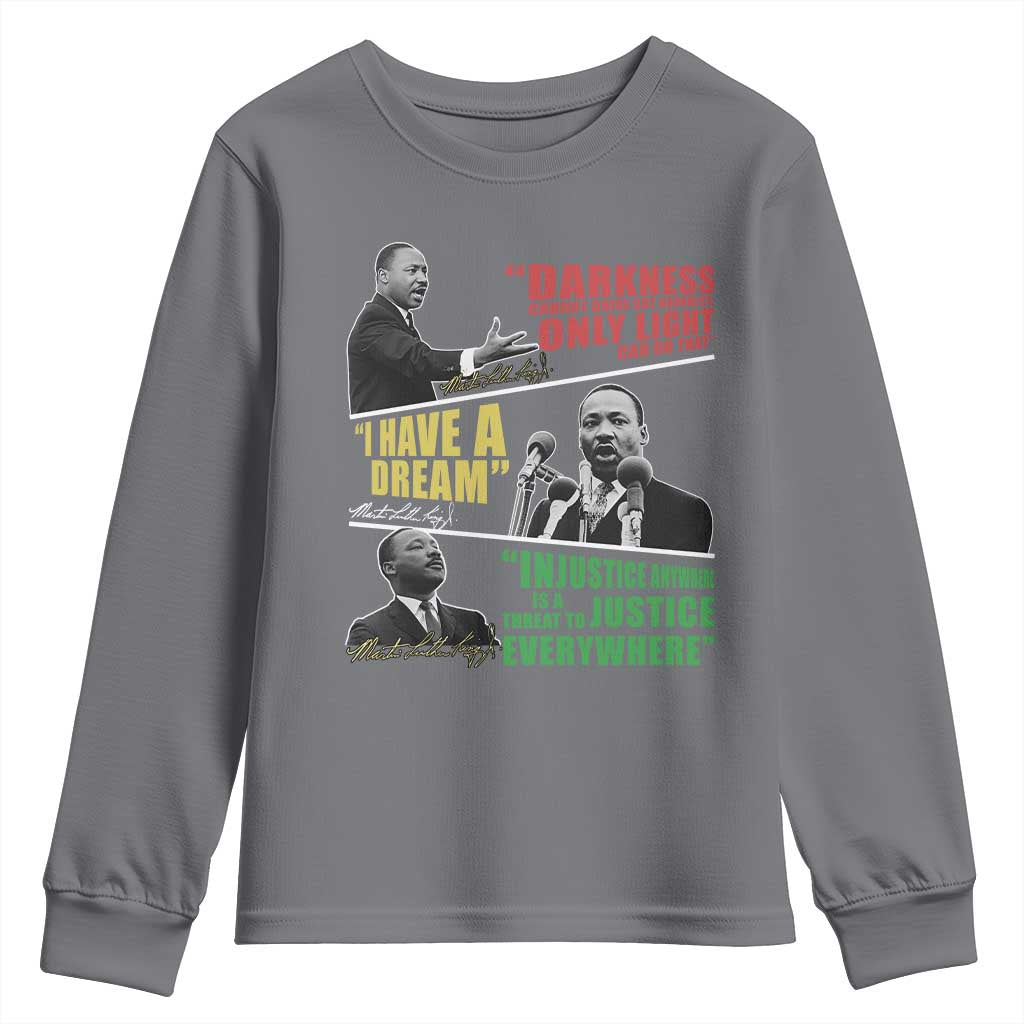 Martin Luther King Jr MLK Quotes Black History Leaders Youth Sweatshirt