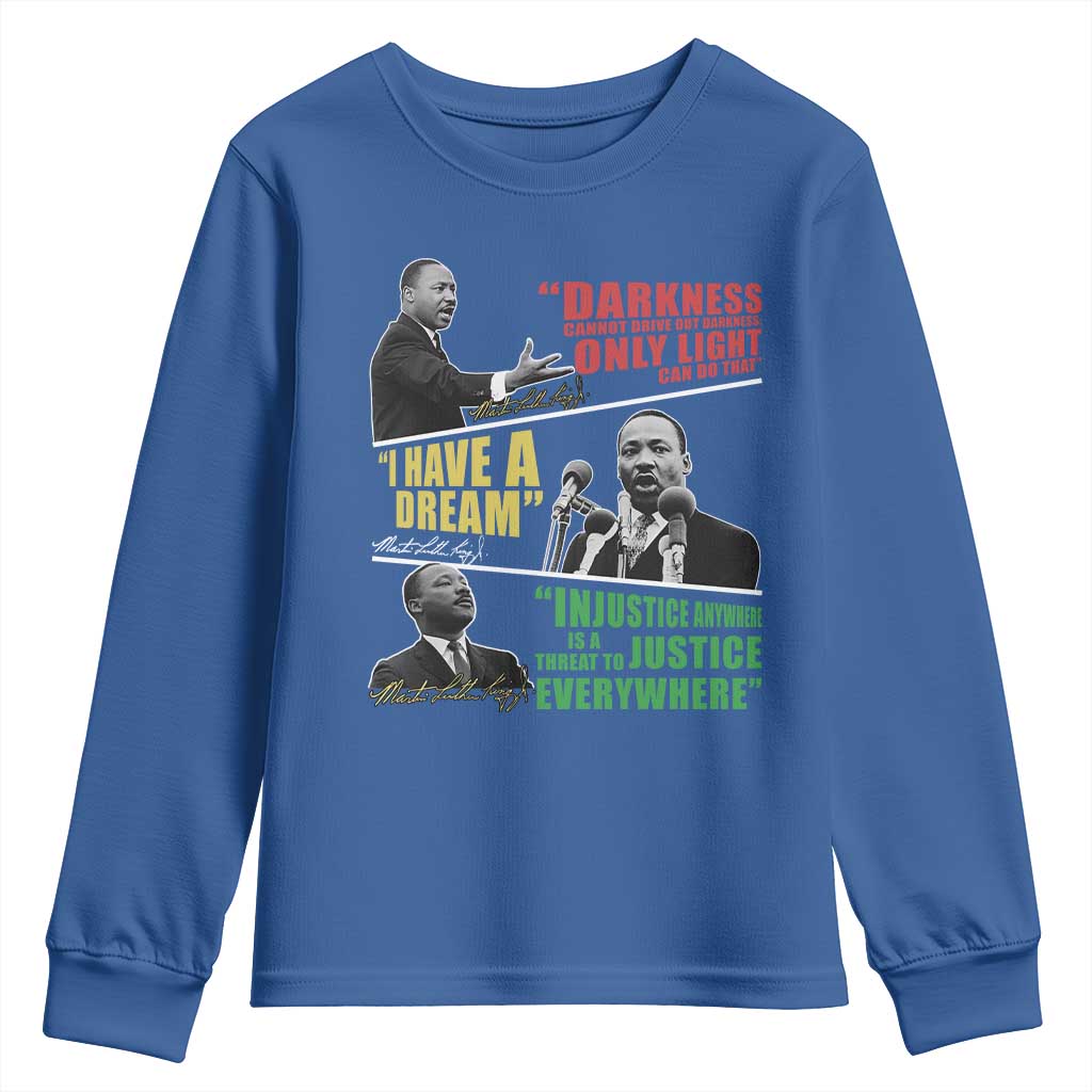 Martin Luther King Jr MLK Quotes Black History Leaders Youth Sweatshirt