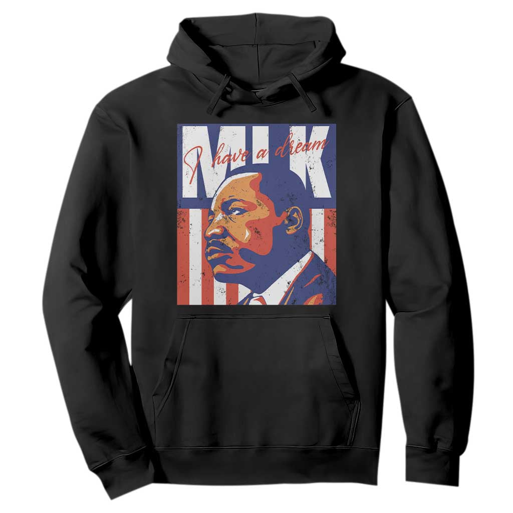 MLK Day I Have A Dream Hoodie Martin Luther King Vintage American Flag Black History Month