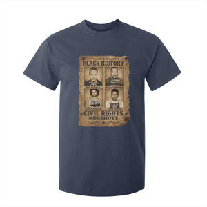 Black History Civil Rights Mugshots T Shirt For Kid Malcolm X MLK John Lewis Huey P Newton