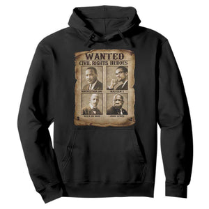Black Leaders Hoodie Wanted Civil Rights Heroes MLK Malcolm X Web John Lewis