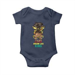 2025 And I Still Dream Like King MLK Day Baby Onesie Messy Bun Black History