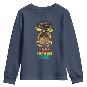 2025 And I Still Dream Like King MLK Day Youth Sweatshirt Messy Bun Black History