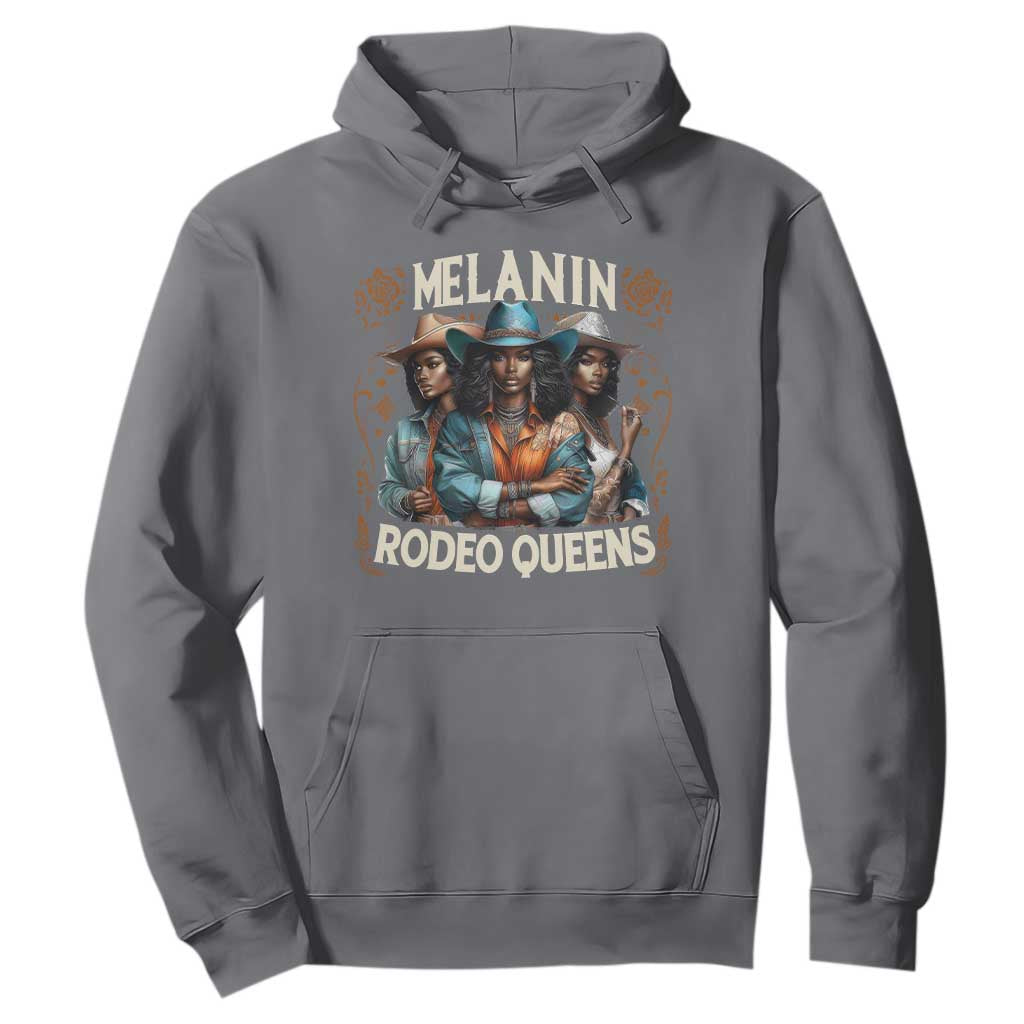 Melanin Rodeo Queen Hoodie African American Melanin Black Cowgirl Swag