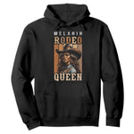 Melanin Rodeo Queen Hoodie African American Melanin Black Western Cowgirl