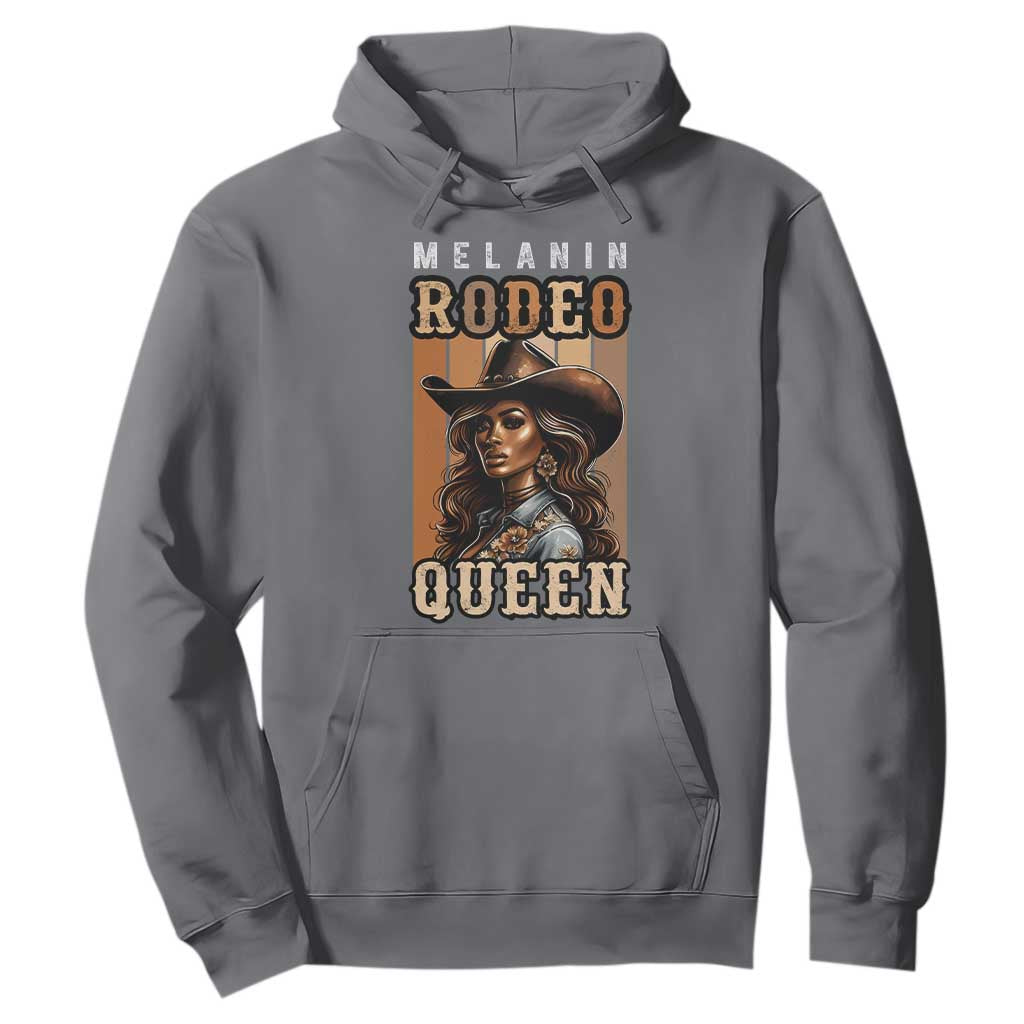 Melanin Rodeo Queen Hoodie African American Melanin Black Western Cowgirl
