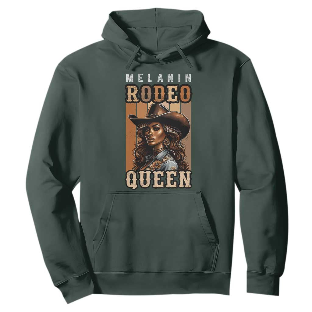 Melanin Rodeo Queen Hoodie African American Melanin Black Western Cowgirl