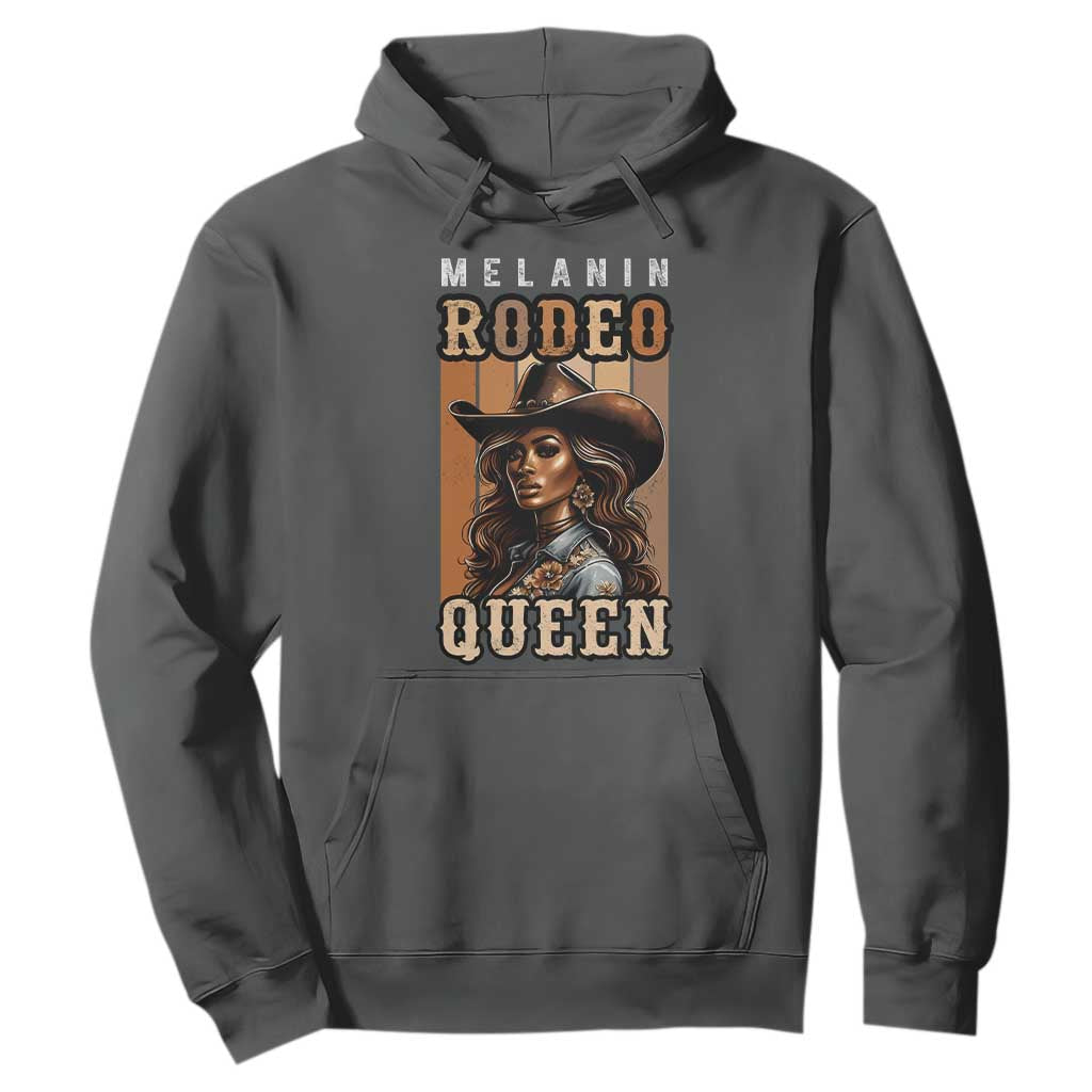 Melanin Rodeo Queen Hoodie African American Melanin Black Western Cowgirl