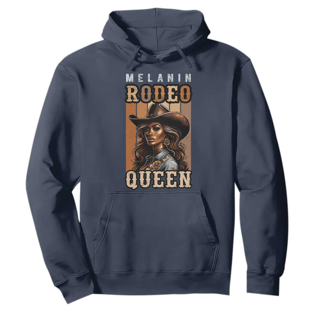 Melanin Rodeo Queen Hoodie African American Melanin Black Western Cowgirl