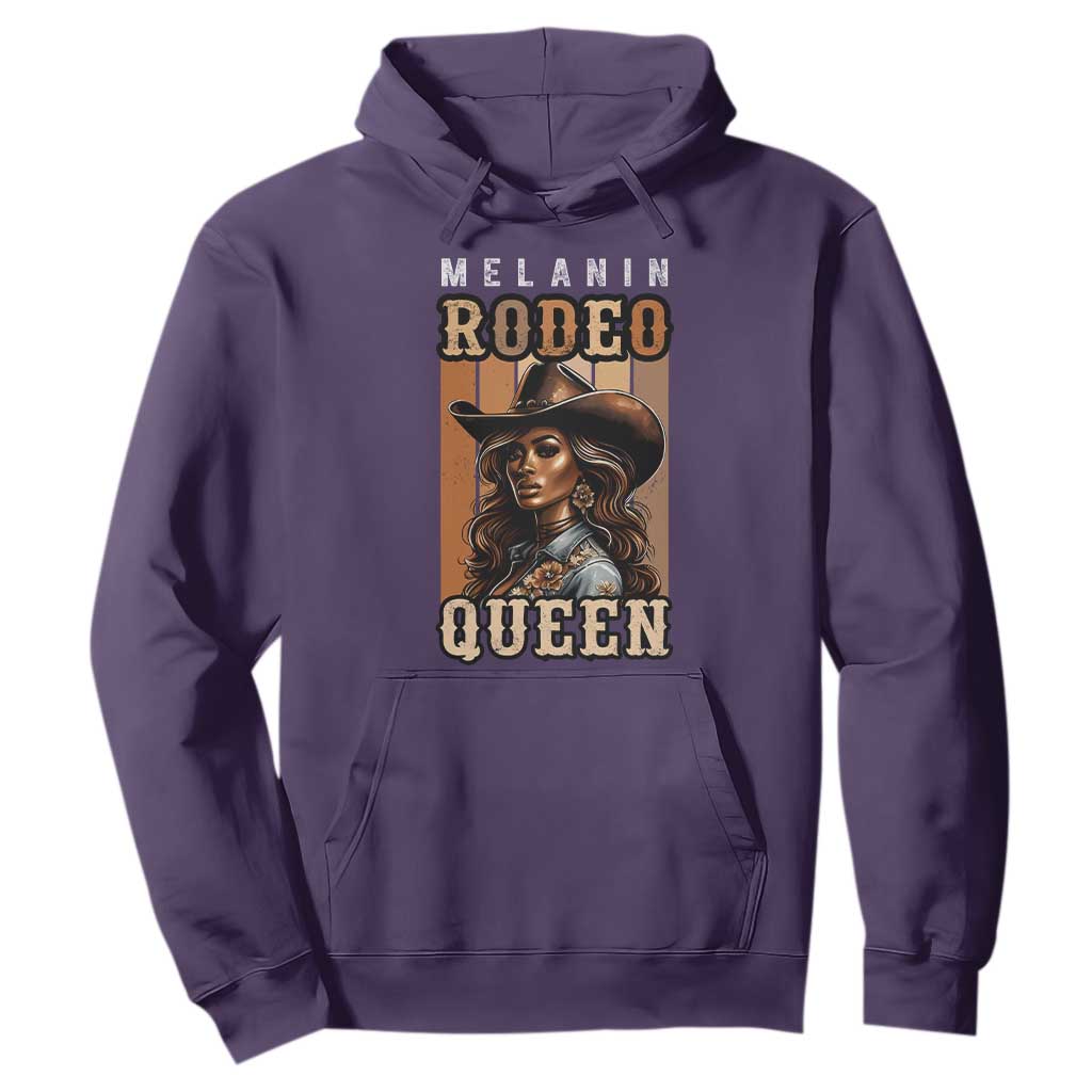 Melanin Rodeo Queen Hoodie African American Melanin Black Western Cowgirl