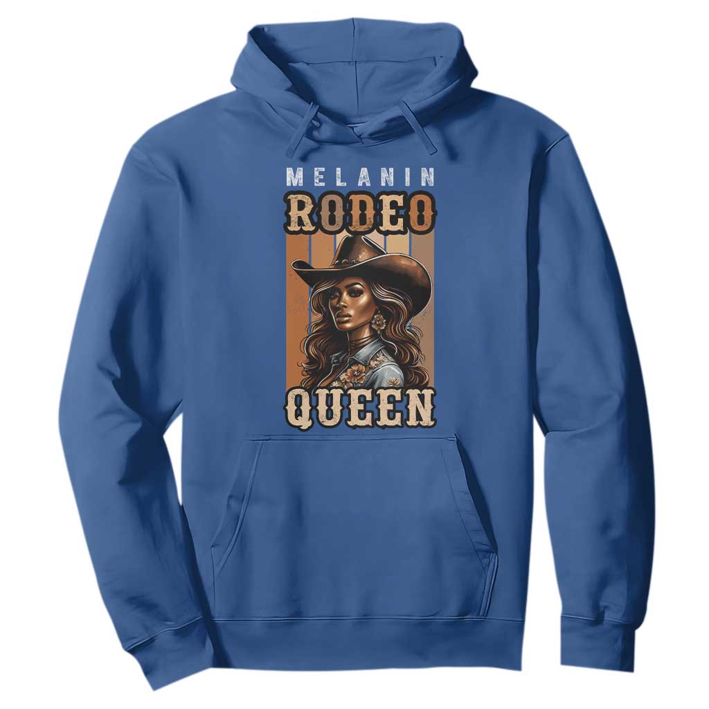Melanin Rodeo Queen Hoodie African American Melanin Black Western Cowgirl