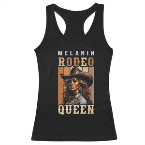 Melanin Rodeo Queen Racerback Tank Top African American Melanin Black Western Cowgirl