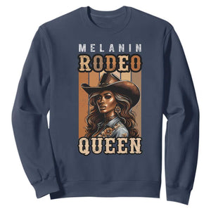 Melanin Rodeo Queen Sweatshirt African American Melanin Black Western Cowgirl