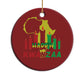 Happy Kwanzaa Christmas Ornament Black Holiday African American Xmas Heritage Kinara Candle