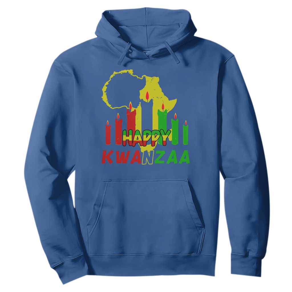 Happy Kwanzaa Hoodie Black Holiday African American Christmas Heritage Kinara Candle