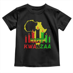 Happy Kwanzaa Toddler T Shirt Black Holiday African American Christmas Heritage Kinara Candle