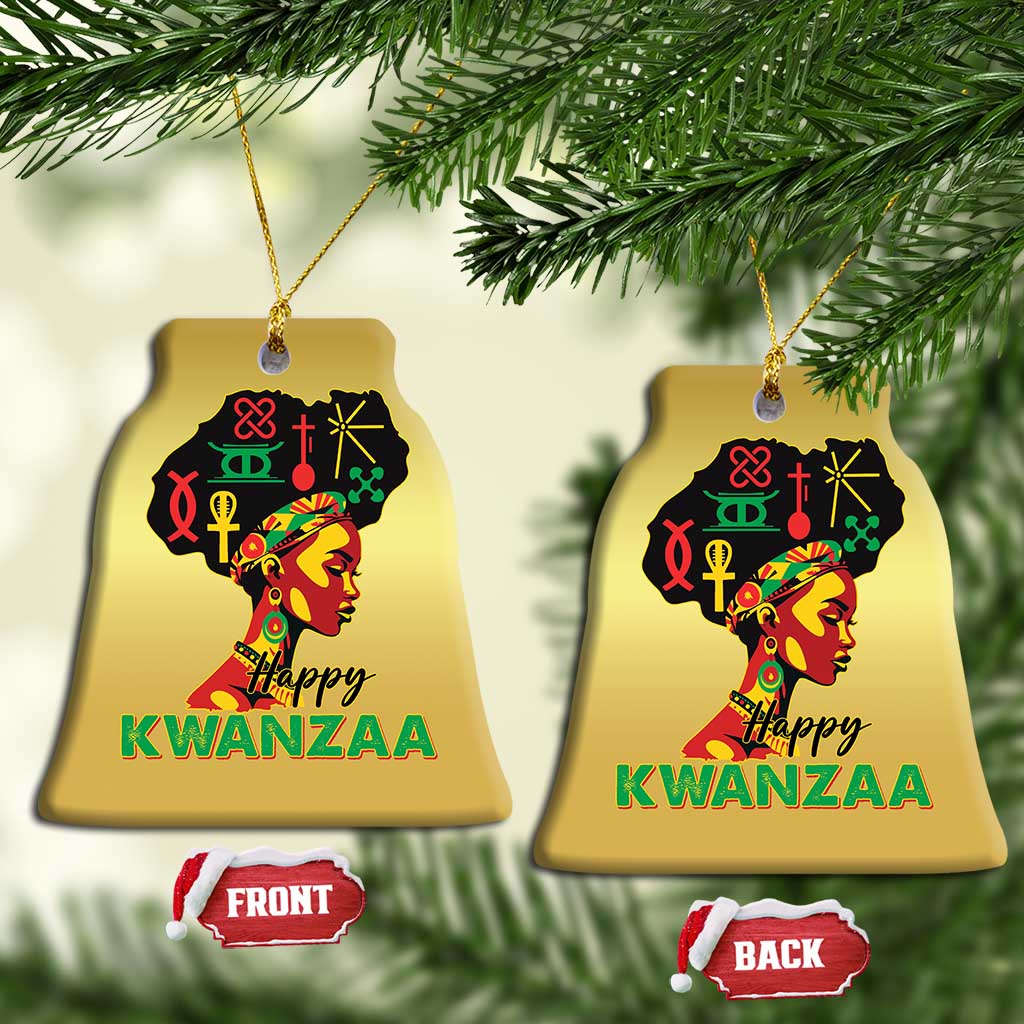 Happy Kwanzaa Christmas Ornament Nguzo Saba Symbols The 7 Principles Of Kwanzaa African Holiday