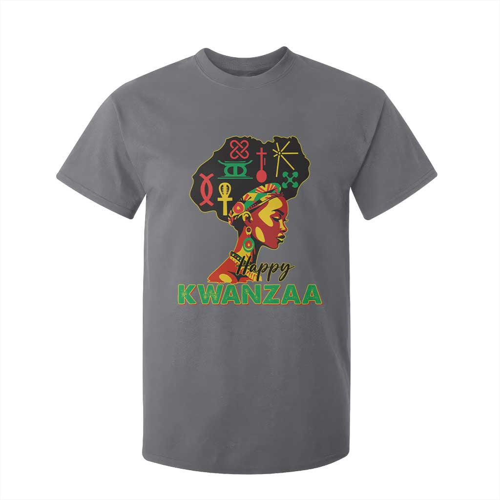Happy Kwanzaa T Shirt For Kid Nguzo Saba Symbols The 7 Principles Of Kwanzaa African Holiday