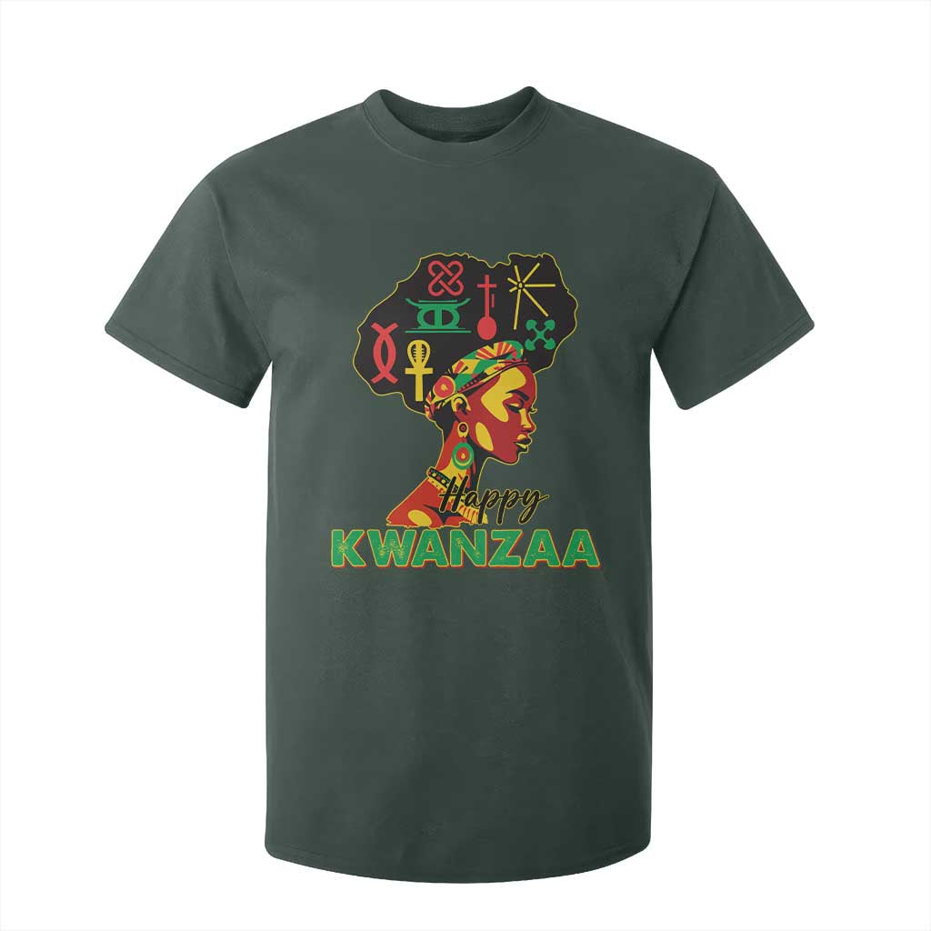 Happy Kwanzaa T Shirt For Kid Nguzo Saba Symbols The 7 Principles Of Kwanzaa African Holiday