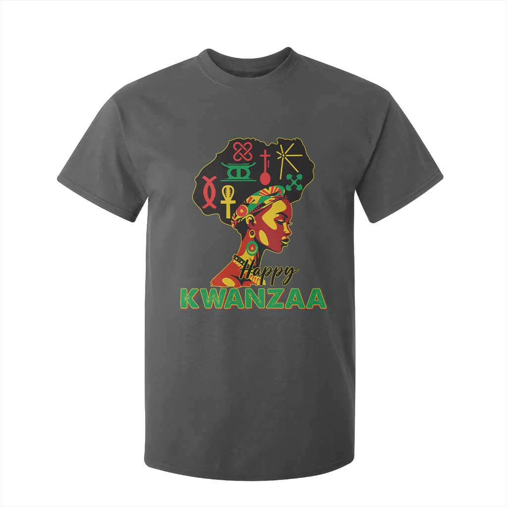 Happy Kwanzaa T Shirt For Kid Nguzo Saba Symbols The 7 Principles Of Kwanzaa African Holiday