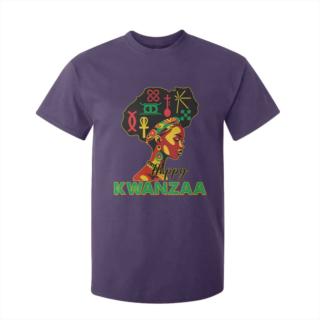 Happy Kwanzaa T Shirt For Kid Nguzo Saba Symbols The 7 Principles Of Kwanzaa African Holiday