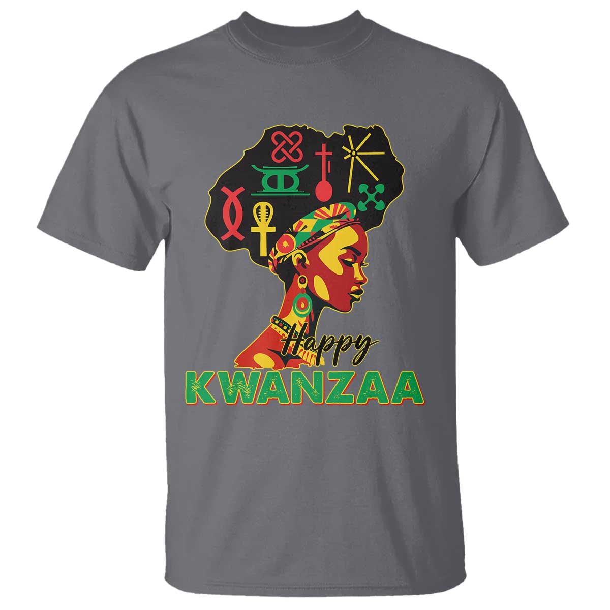 Happy Kwanzaa T Shirt Nguzo Saba Symbols The 7 Principles Of Kwanzaa African Holiday