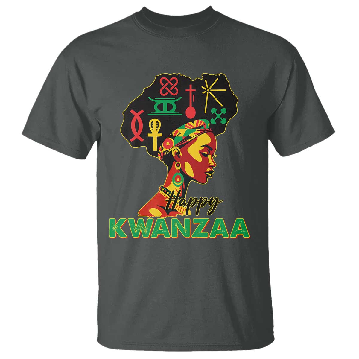 Happy Kwanzaa T Shirt Nguzo Saba Symbols The 7 Principles Of Kwanzaa African Holiday