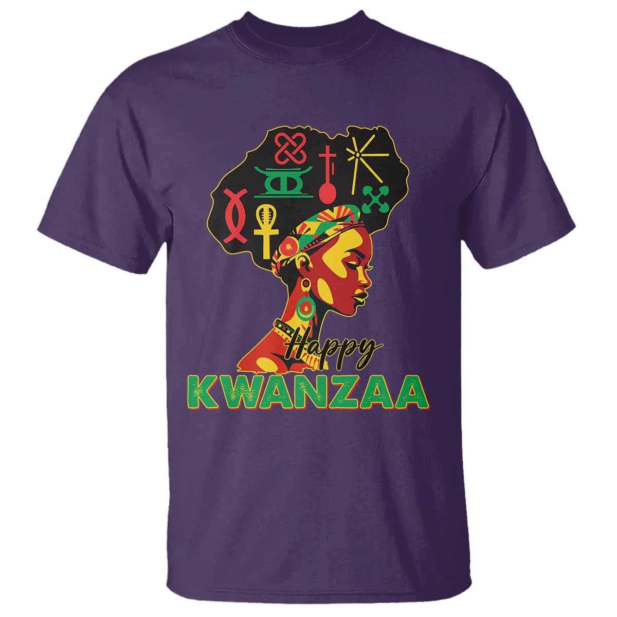 Happy Kwanzaa T Shirt Nguzo Saba Symbols The 7 Principles Of Kwanzaa African Holiday