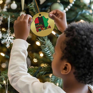 Keep Calm And Celebrate Kwanzaa Christmas Ornament African American Xmas Black Holiday