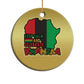 Keep Calm And Celebrate Kwanzaa Christmas Ornament African American Xmas Black Holiday