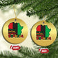 Keep Calm And Celebrate Kwanzaa Christmas Ornament African American Xmas Black Holiday