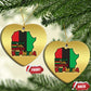 Keep Calm And Celebrate Kwanzaa Christmas Ornament African American Xmas Black Holiday