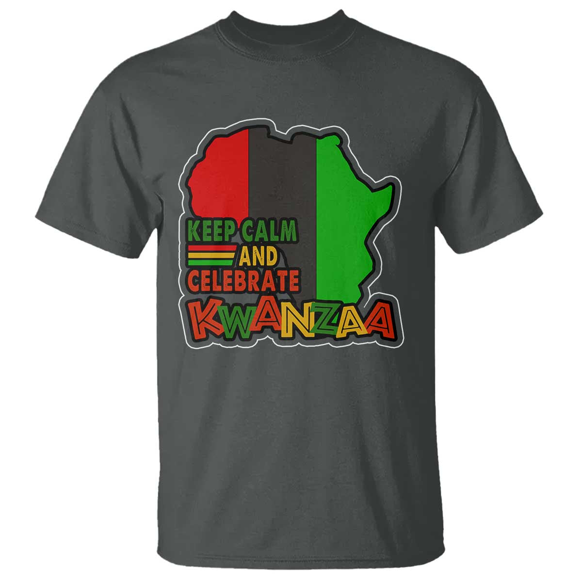 Keep Calm And Celebrate Kwanzaa T Shirt African American Christmas Black Holiday