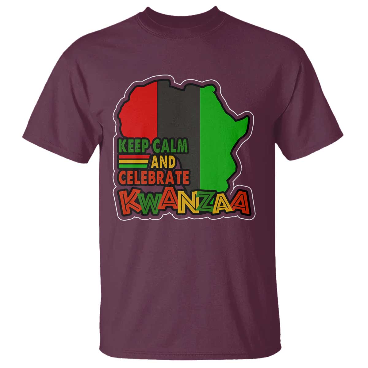 Keep Calm And Celebrate Kwanzaa T Shirt African American Christmas Black Holiday