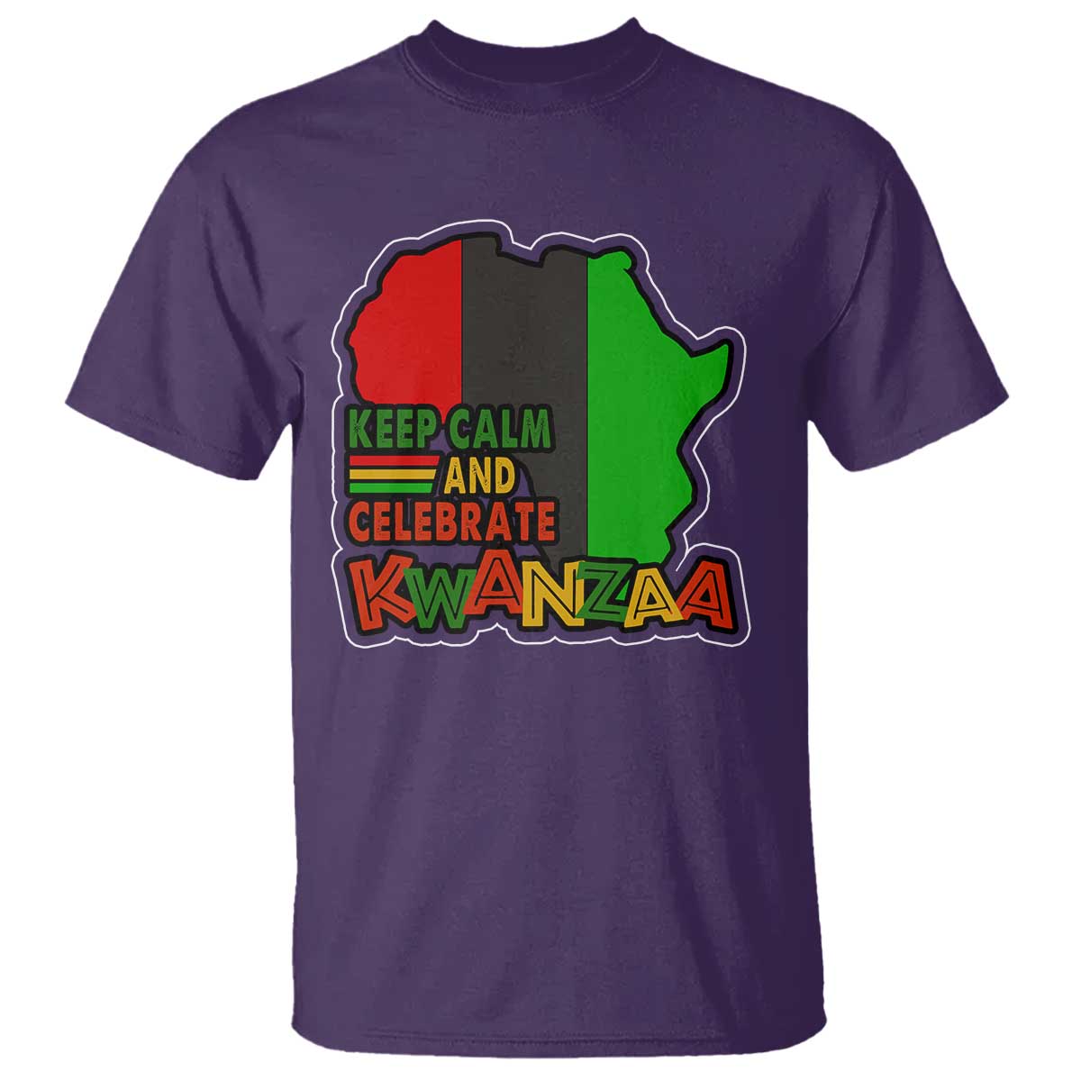 Keep Calm And Celebrate Kwanzaa T Shirt African American Christmas Black Holiday