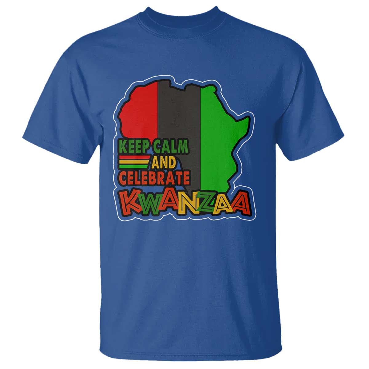 Keep Calm And Celebrate Kwanzaa T Shirt African American Christmas Black Holiday