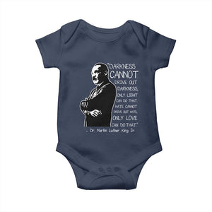 Martin Luther King Quote Baby Onesie Darkness Cannot Drive Out Darkness Black History