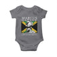 Marcus Garvey Inspirational Quote Baby Onesie A People Without The Knowledge Of Their Past History Origin And Culture Jamaican Flag