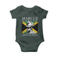 Marcus Garvey Inspirational Quote Baby Onesie A People Without The Knowledge Of Their Past History Origin And Culture Jamaican Flag