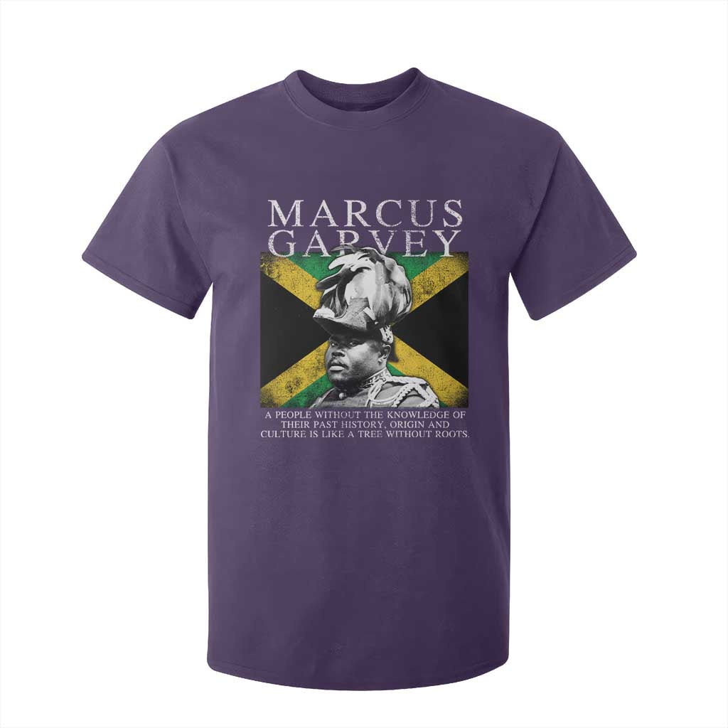 Marcus Garvey Inspirational Quote T Shirt For Kid A People Without The Knowledge Of Their Past History Origin And Culture Jamaican Flag