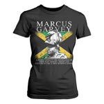 Marcus Garvey Inspirational Quote T Shirt For Women A People Without The Knowledge Of Their Past History Origin And Culture Jamaican Flag