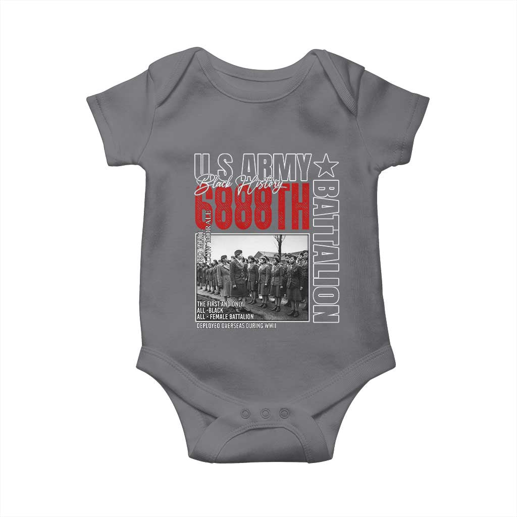 6888th Battalion Baby Onesie The First And Only All Black Female Battalion Black History