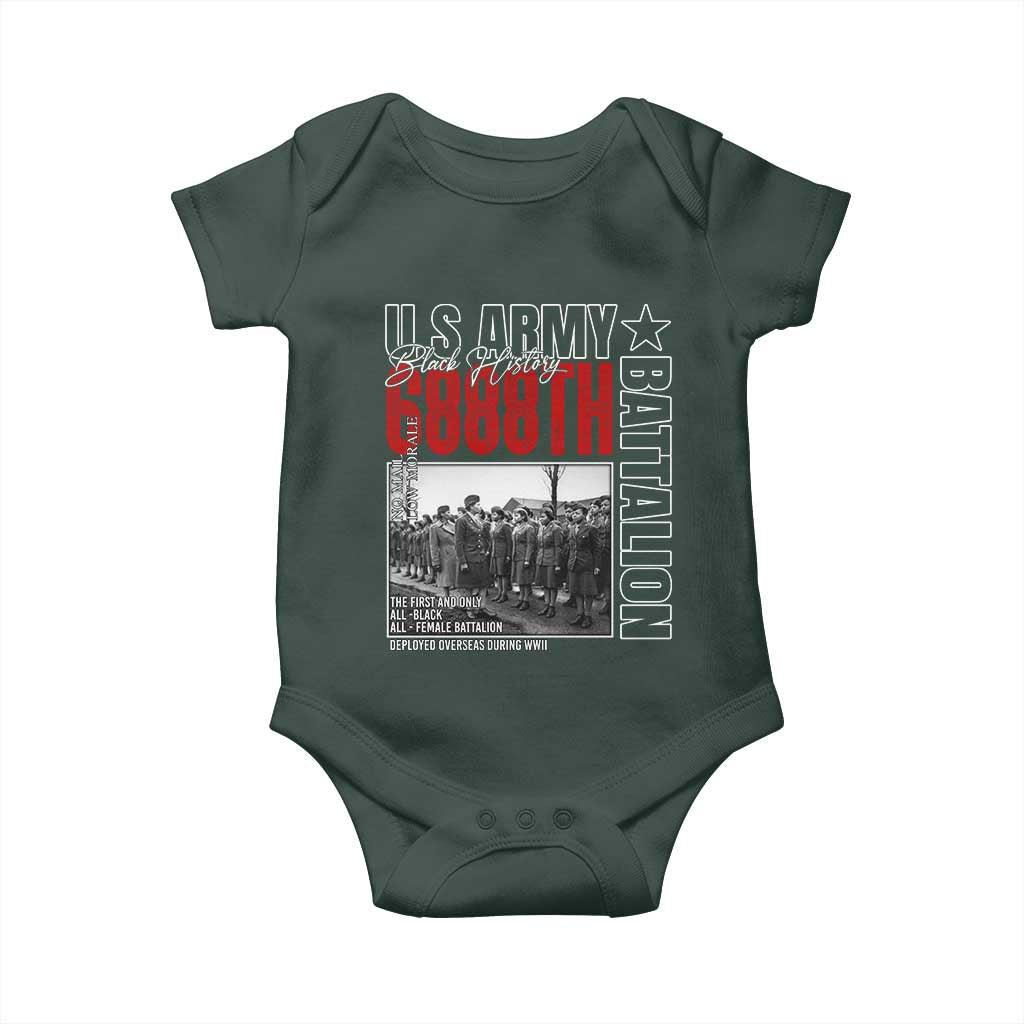 6888th Battalion Baby Onesie The First And Only All Black Female Battalion Black History