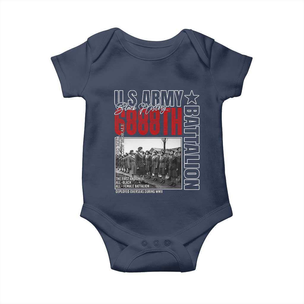 6888th Battalion Baby Onesie The First And Only All Black Female Battalion Black History