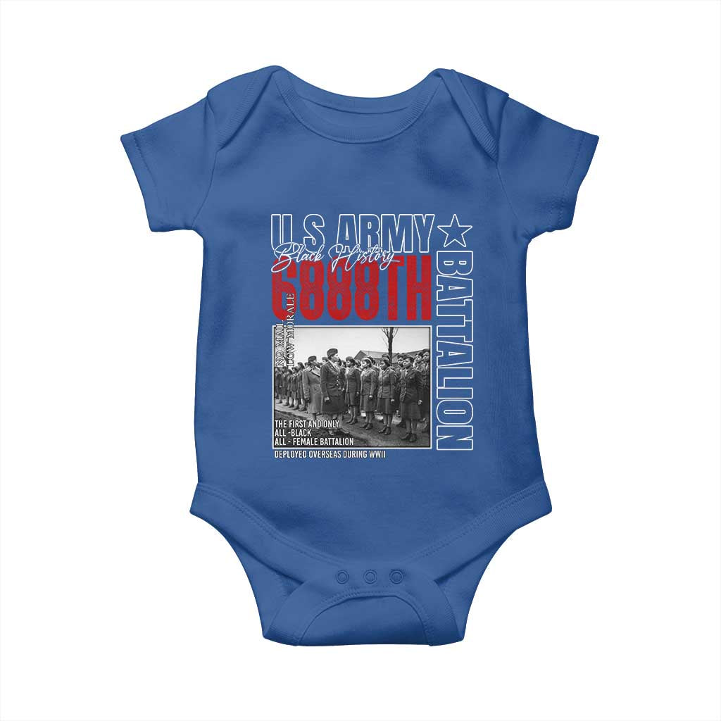 6888th Battalion Baby Onesie The First And Only All Black Female Battalion Black History