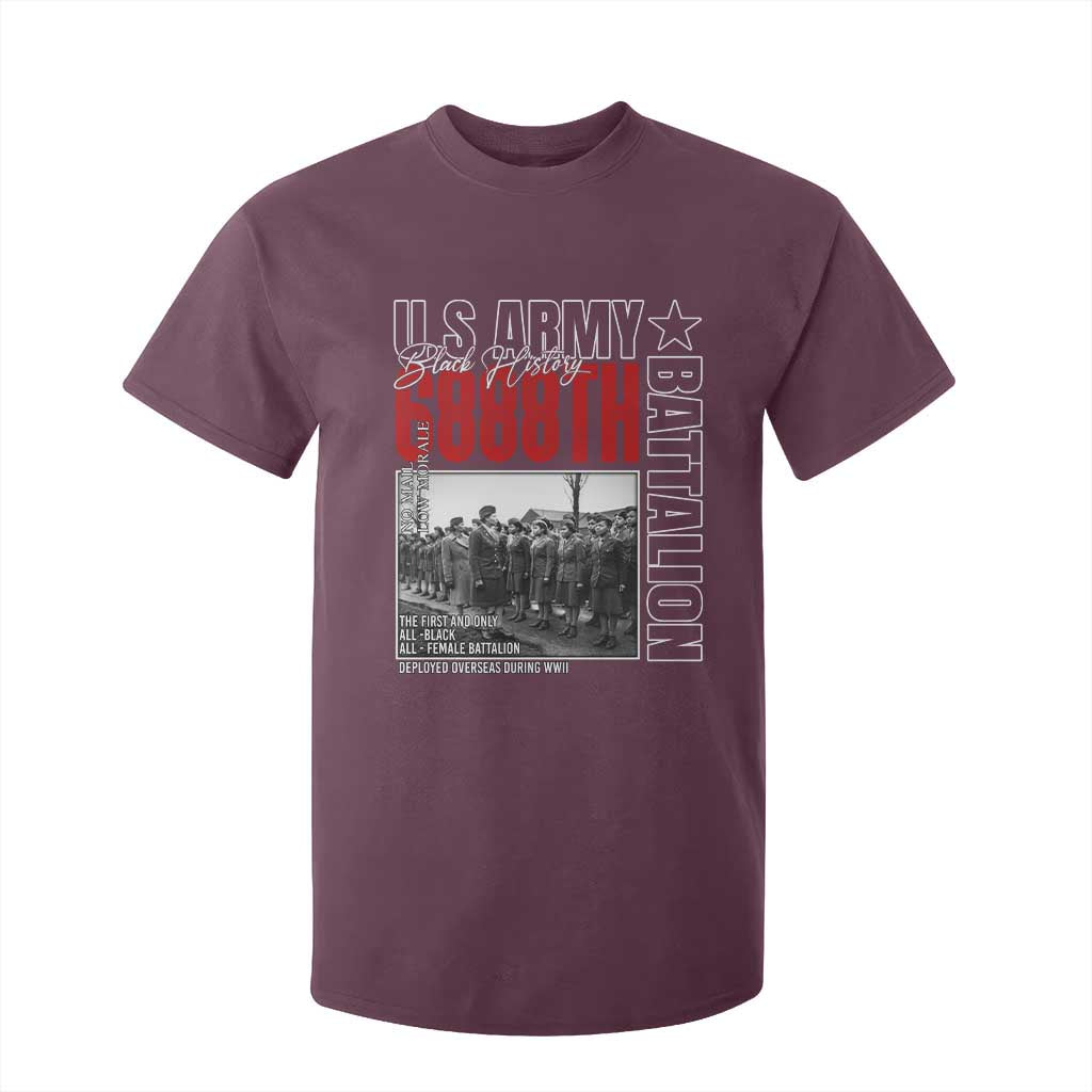 6888th Battalion T Shirt For Kid The First And Only All Black Female Battalion Black History