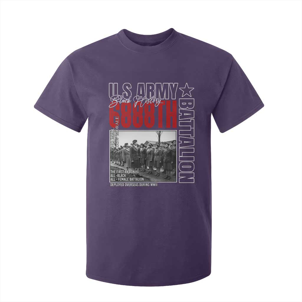 6888th Battalion T Shirt For Kid The First And Only All Black Female Battalion Black History