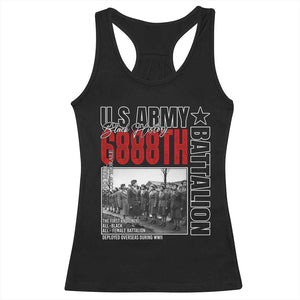 6888th Battalion Racerback Tank Top The First And Only All Black Female Battalion Black History