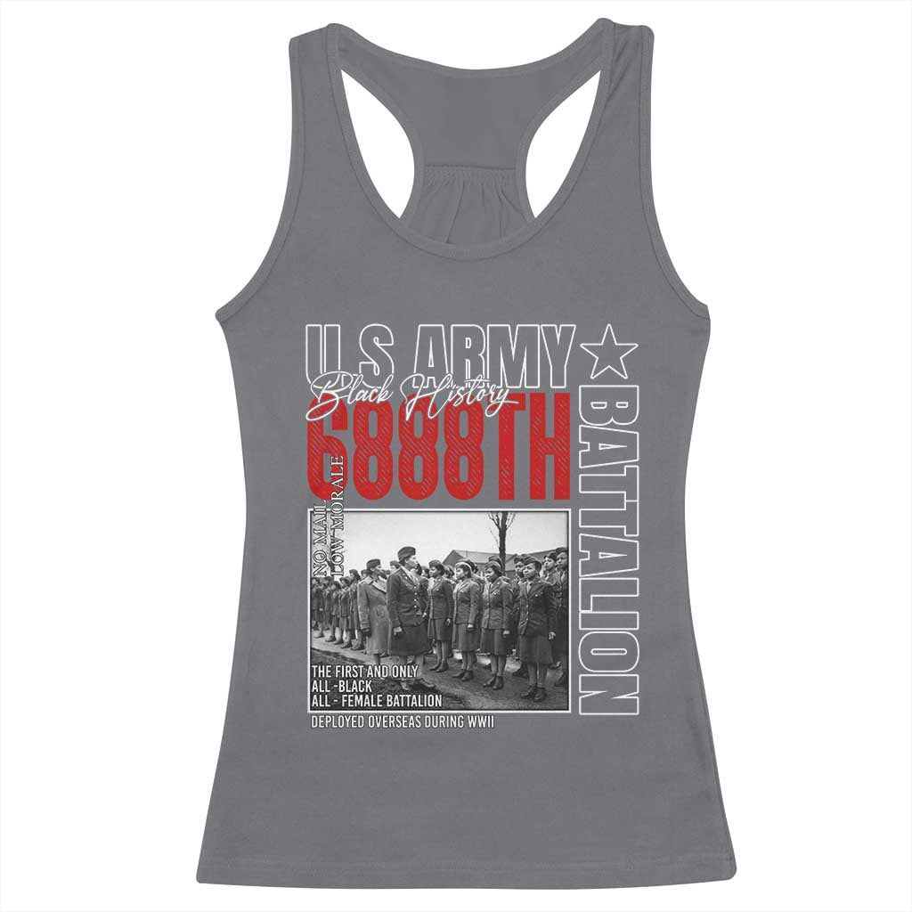 6888th Battalion Racerback Tank Top The First And Only All Black Female Battalion Black History
